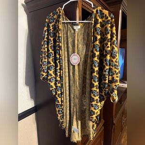 Umgee Animal Print Open Cardigan
